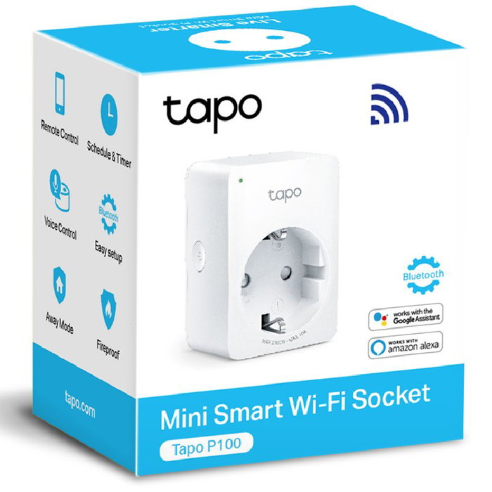 TP-Link Tapo P100 Mini Enchufe Inteligente Wi-Fi Blanco